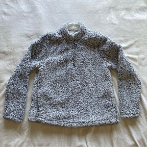 Gray Sherpa Winter Pullover Medium